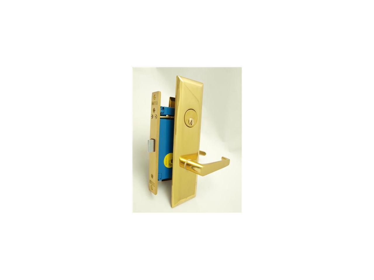 Marks New Yorker 9NY92DW/3, Polished Brass Right Hand Mortise Lock