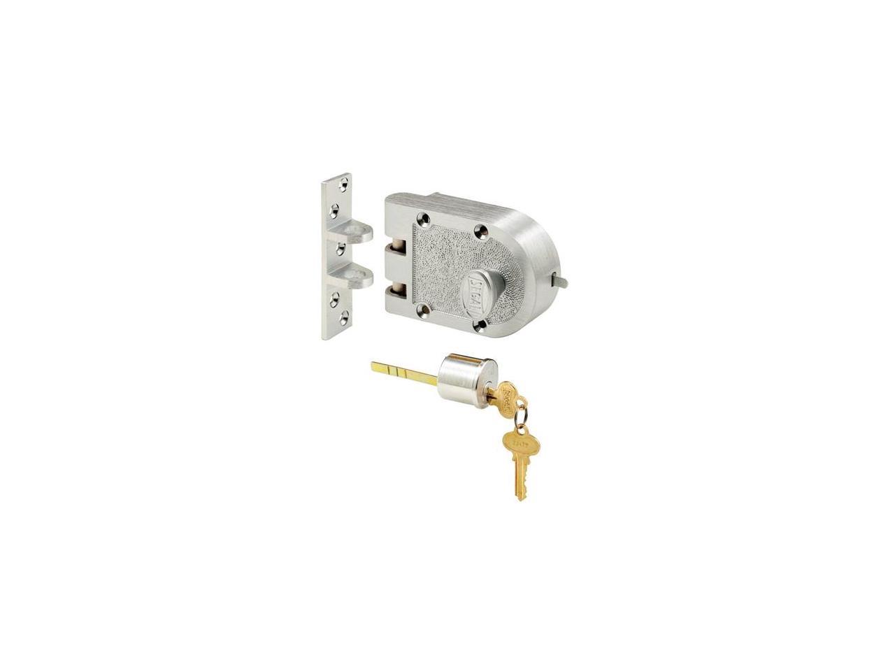 Segal Se Bronze Single Cylinder Deadlock And Flat Strike Brushed Chrome Jimmy Proof Deadbolt Newegg Com