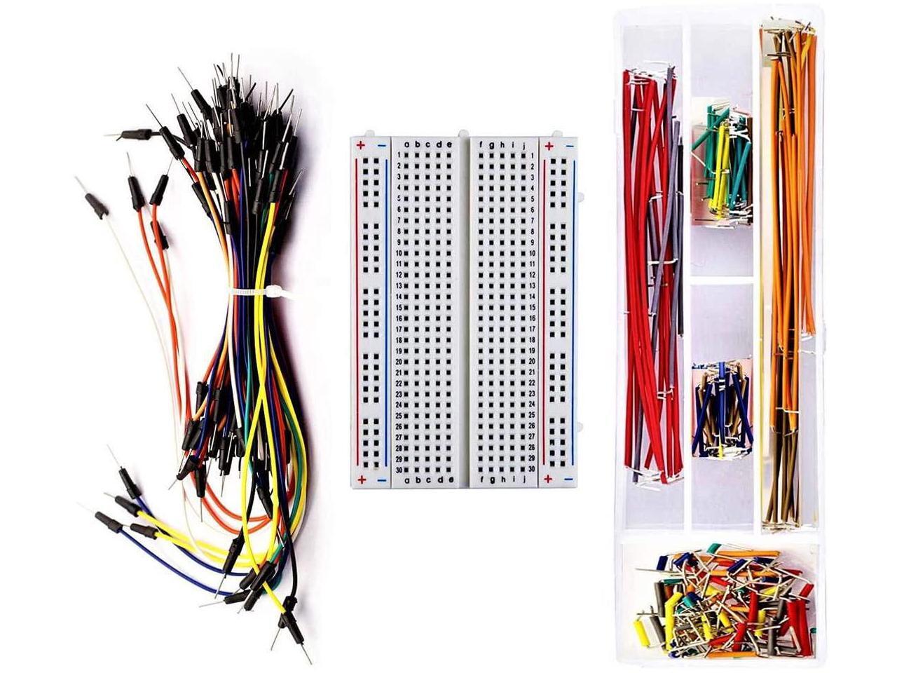 DaFuRui Breadboard Jumper Kit with 400Point Breadboard + 65pcs