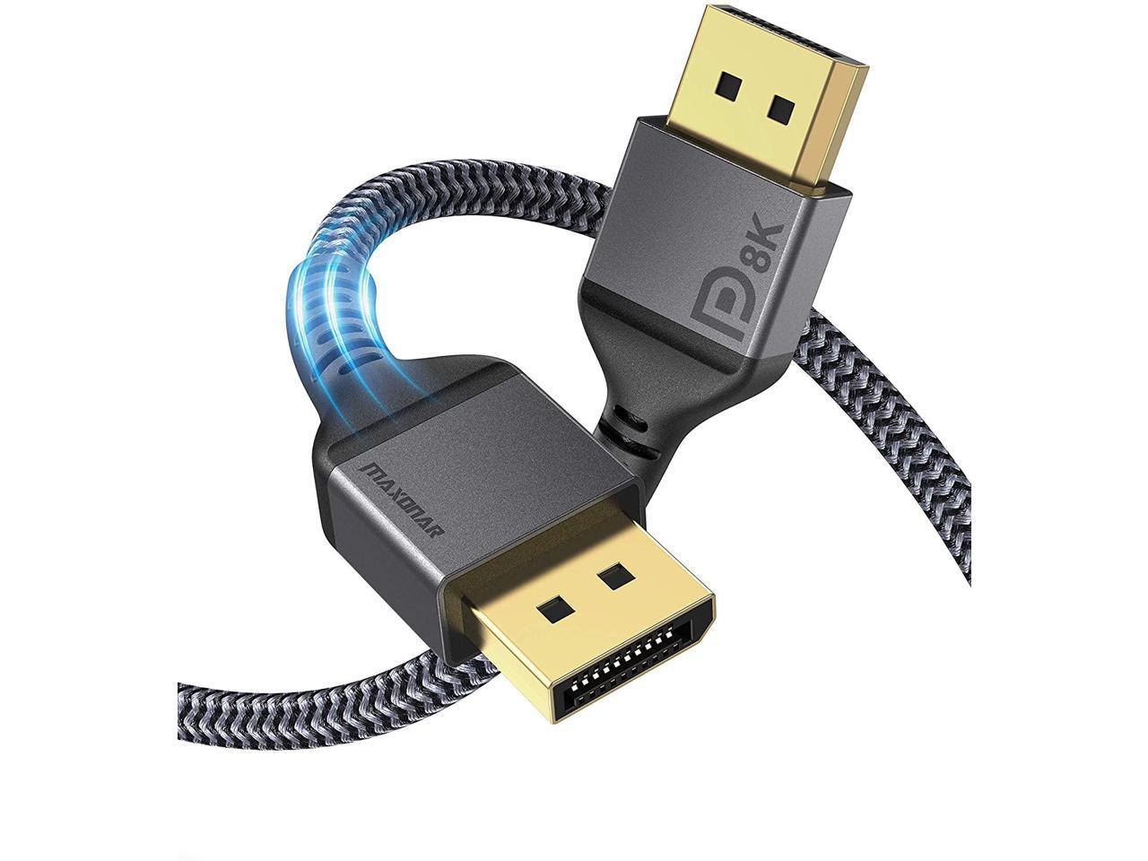 CSL-Computer 8k DisplayPort 1.4 Cable 1 m DisplayPort to DisplayPort 1920 x 1200 240Hz Bandwidth of up to 32.4 Gbit s HBR3 DSC 1.2 3840 x 2160 120Hz HDR 10. DP 1.4 7680 x 4320 60Hz