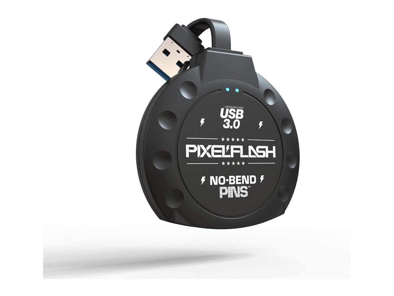 PixelFlash No-Bend Pins USB 3 CF Card Reader Cabled Tactical 