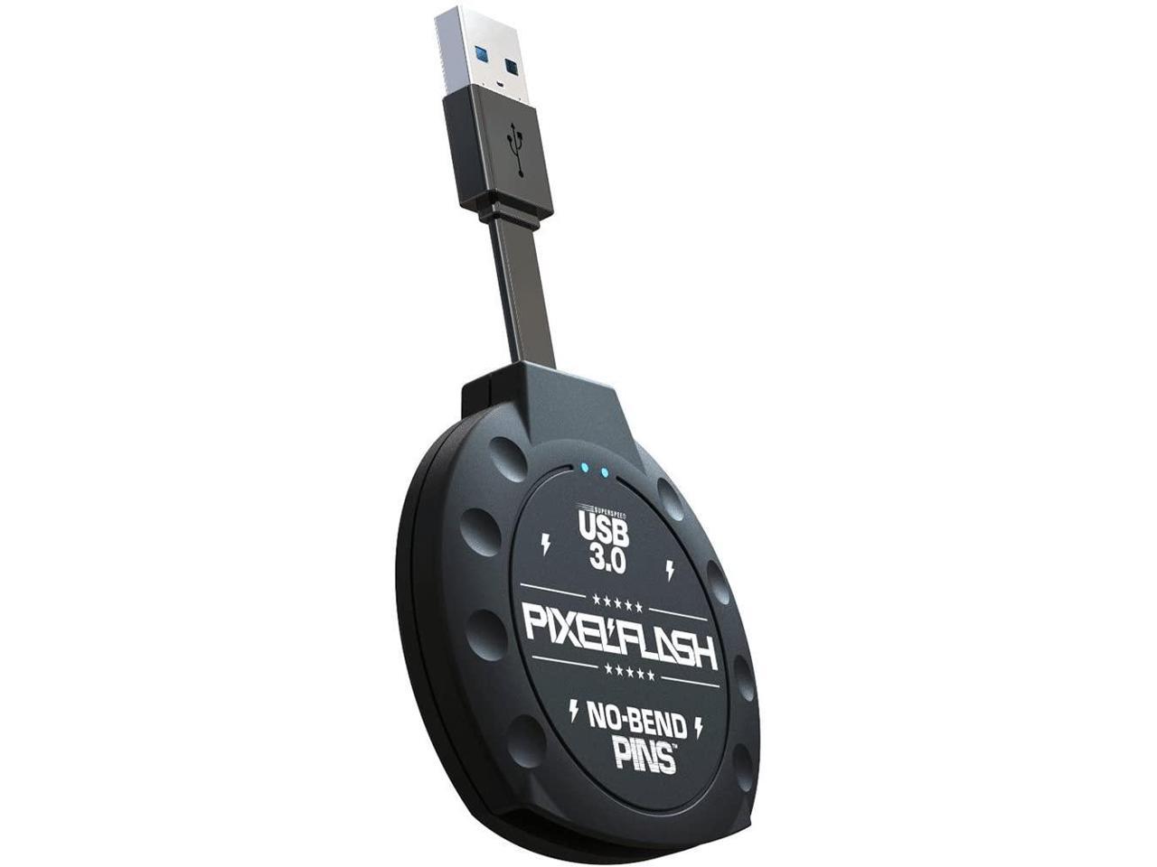 PixelFlash No-Bend Pins USB 3 CF Card Reader Cabled Tactical 