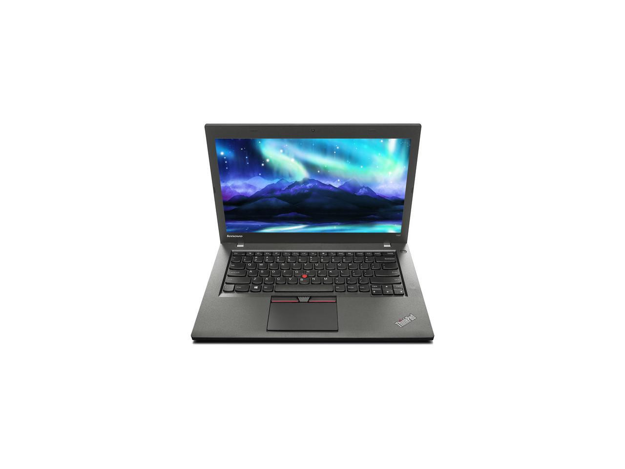 Refurbished: Thinkpad T450 i5 5300U 8G 128G SSD 14" (1600x900) W10 Pro CAM  Bluetooth - Lenovo Ultrabook (20BUS0T100) - Newegg.com