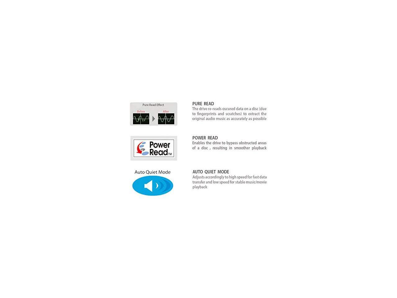 Pioneer BDRXS07S Portable 6X Bluray Burner External Drive Bundle with