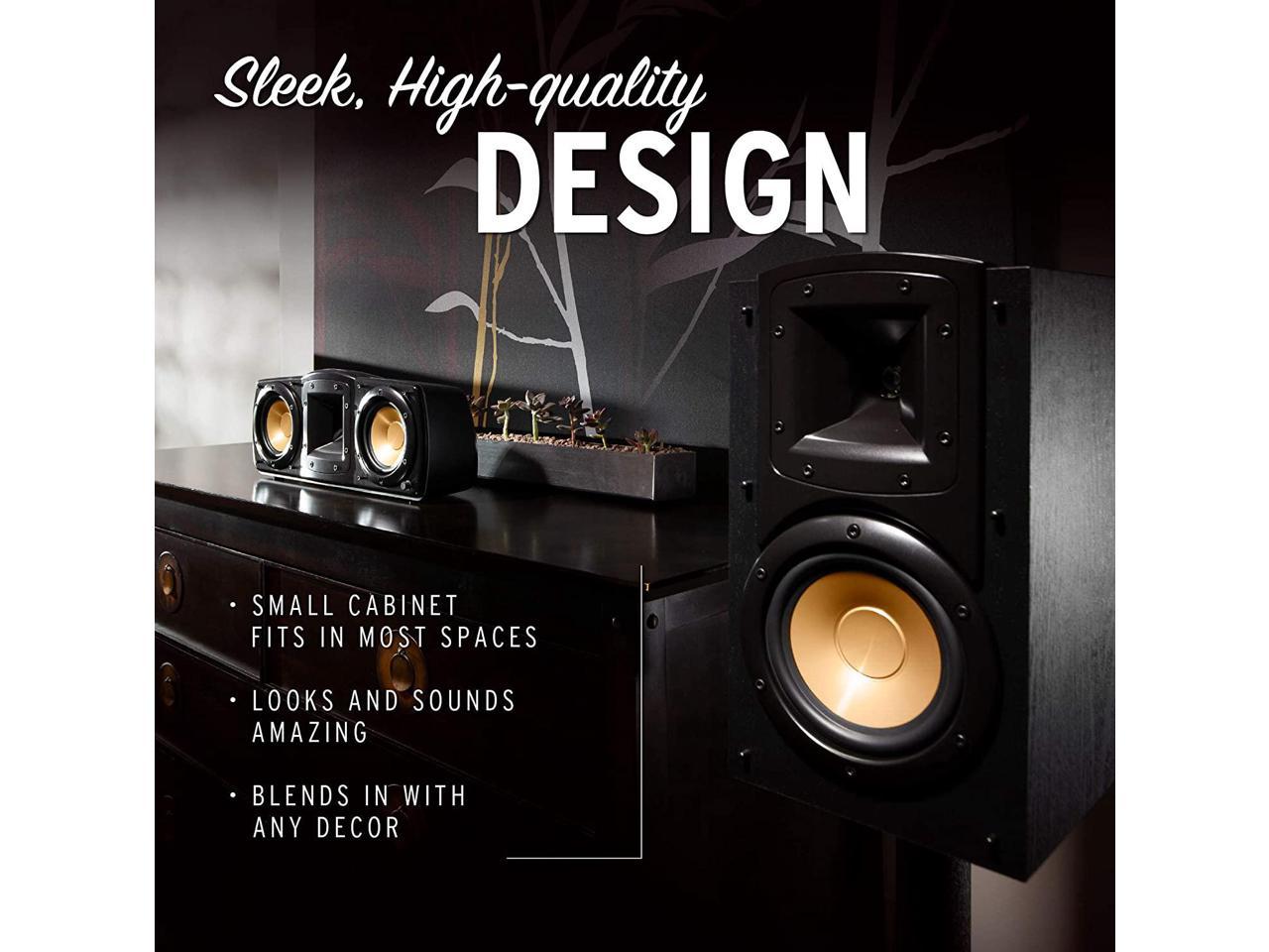 Klipsch B-200-BLACK Synergy Black Label Bookshelf Speakers (2020 ...