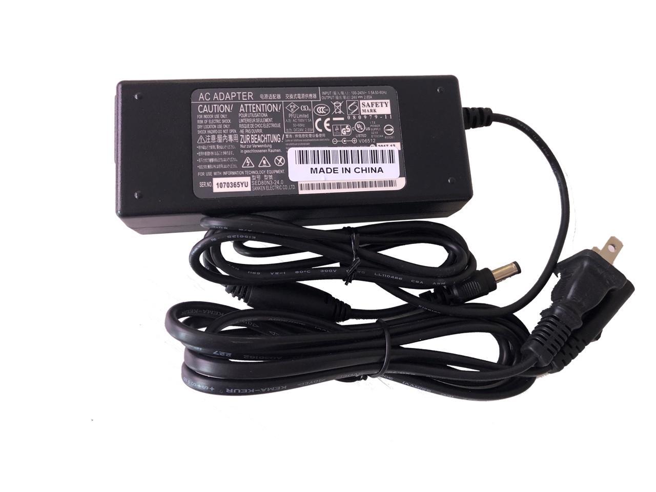 24V DC AC Adapter For Fujitsu fi-5120C S1500 S1500M Scanners Power Supply Cord