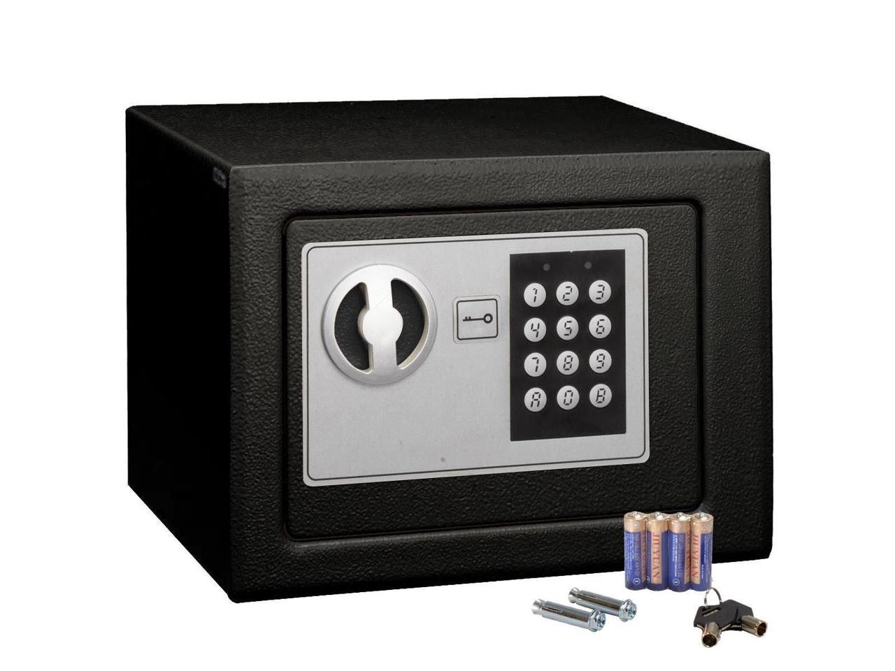 New Quality Digital Electronic Safe Box Keypad Lock Home Office Hotel Gun Black 