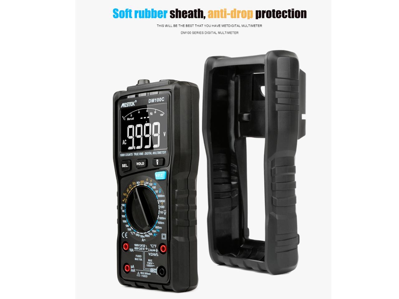 MESTEK DM100C Analog Digital Multimeter True RMS NCV Automatic ...