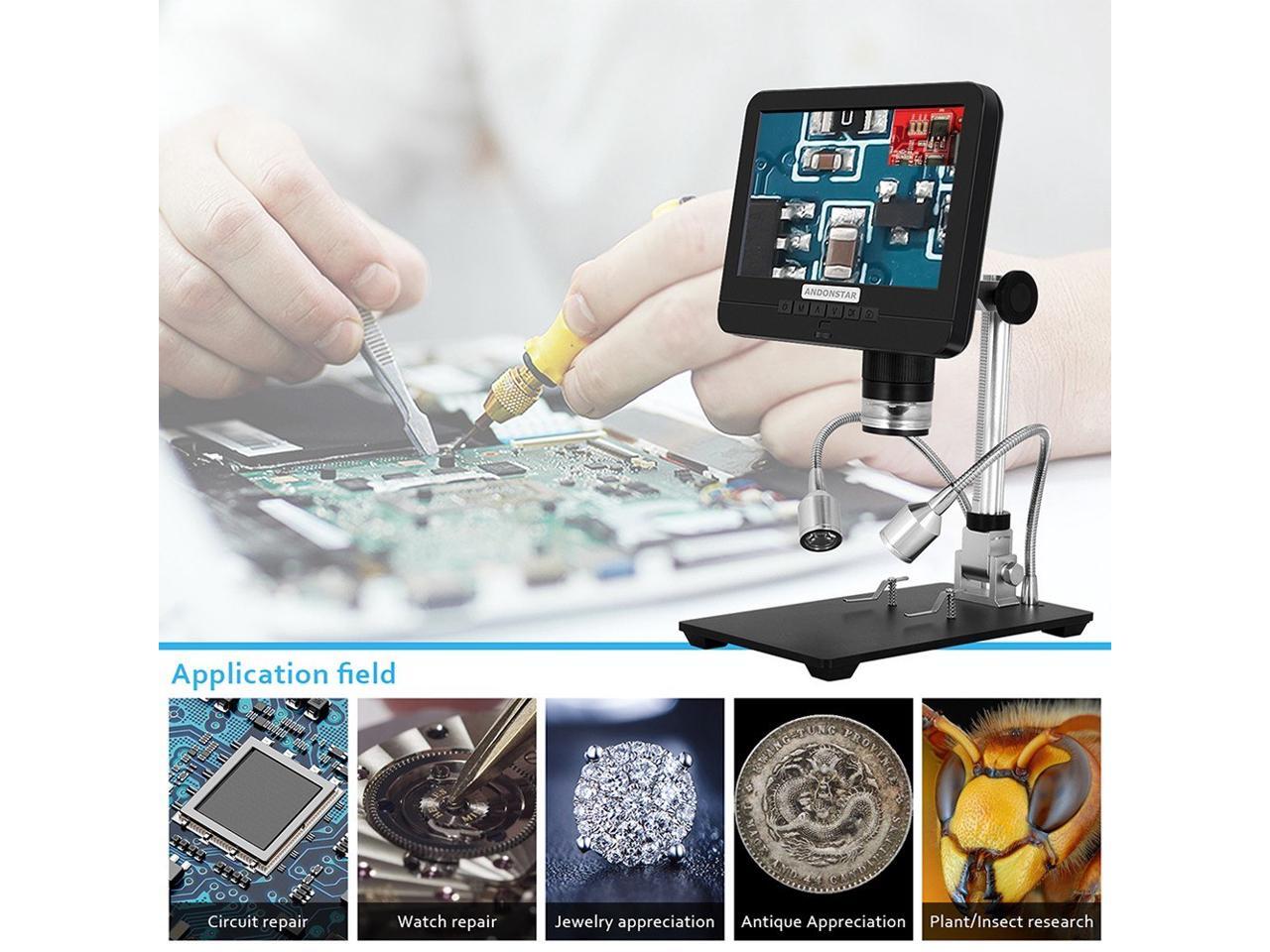 7In 2.0MP 200X Digital Microscope Industrial Inspection Electron