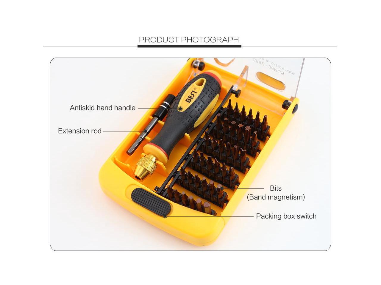 BST-888B Strong Magnetic Precision Screwdriver Set for Computer Laptop Repairing 
