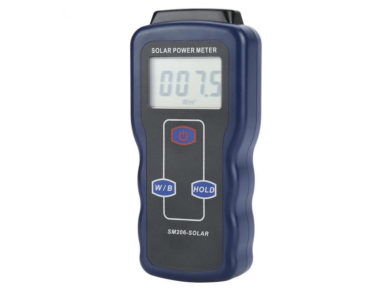 SM206 Digital Solar Power Meter Sun Light Radiation Measuring Testing ...