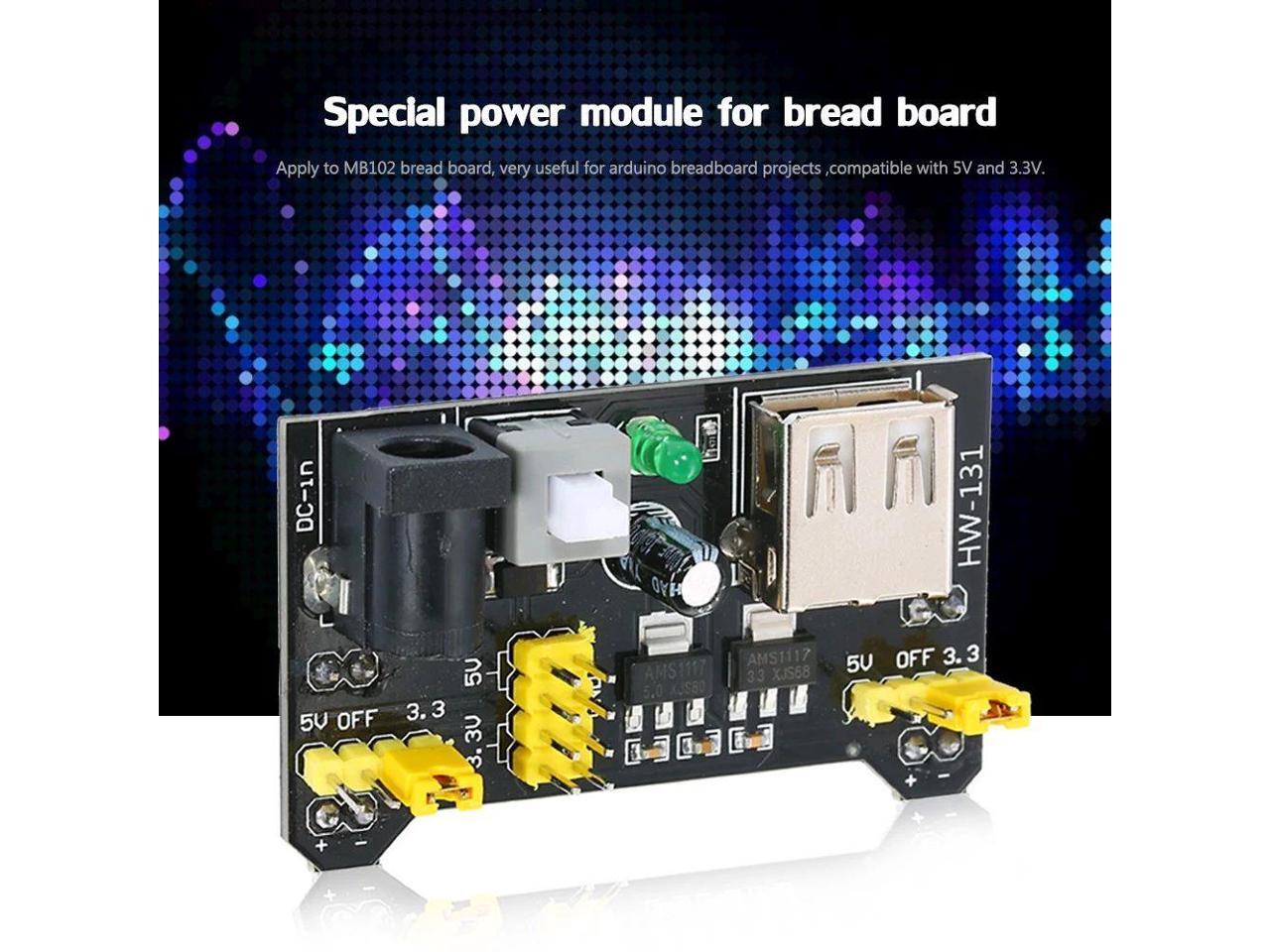 Mini Power Supply Module HW131 Breadboard Power Module 3.3V/5V Power