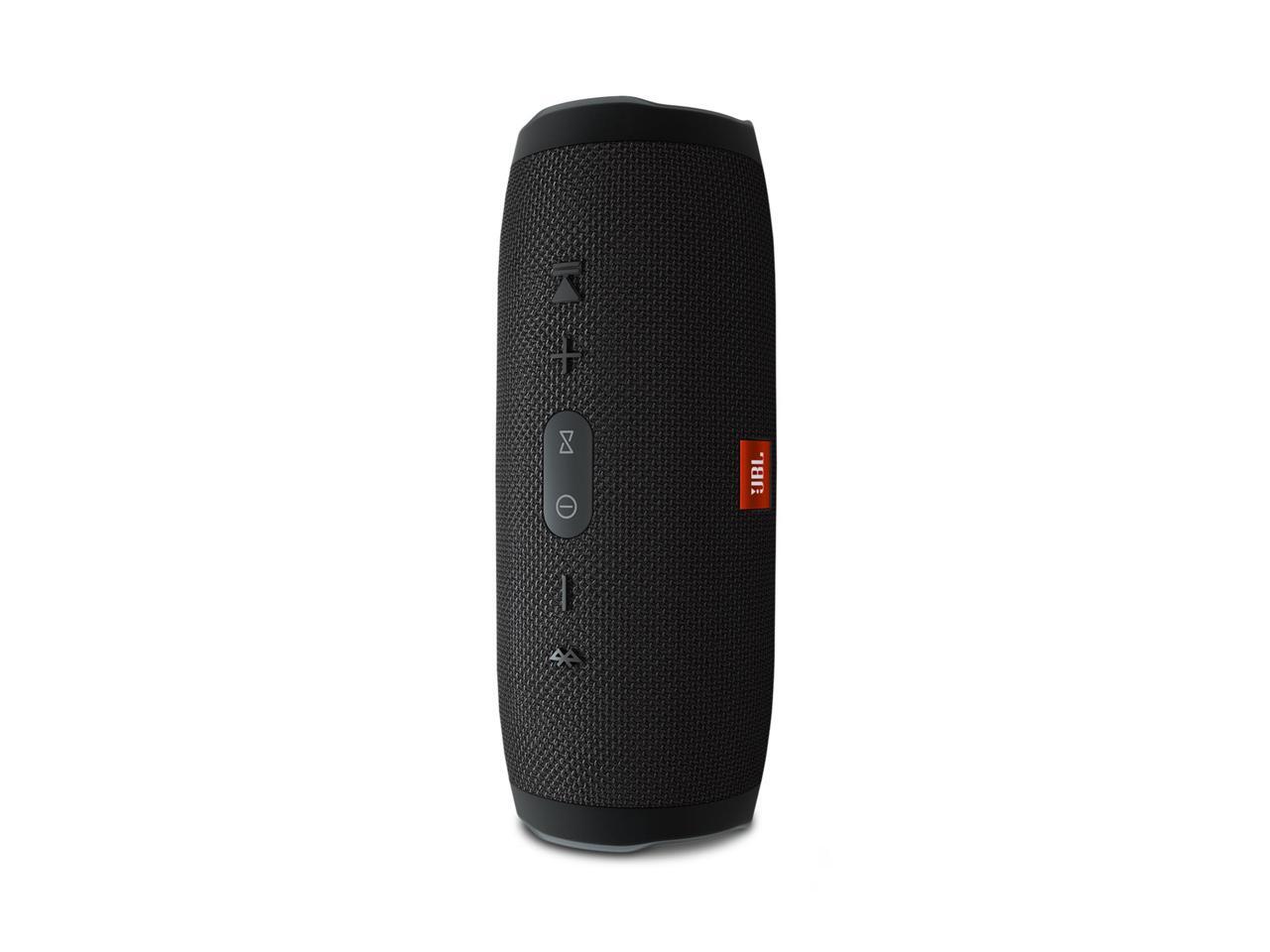 JBL Charge 3 Waterproof Portable Bluetooth Speaker (Black)