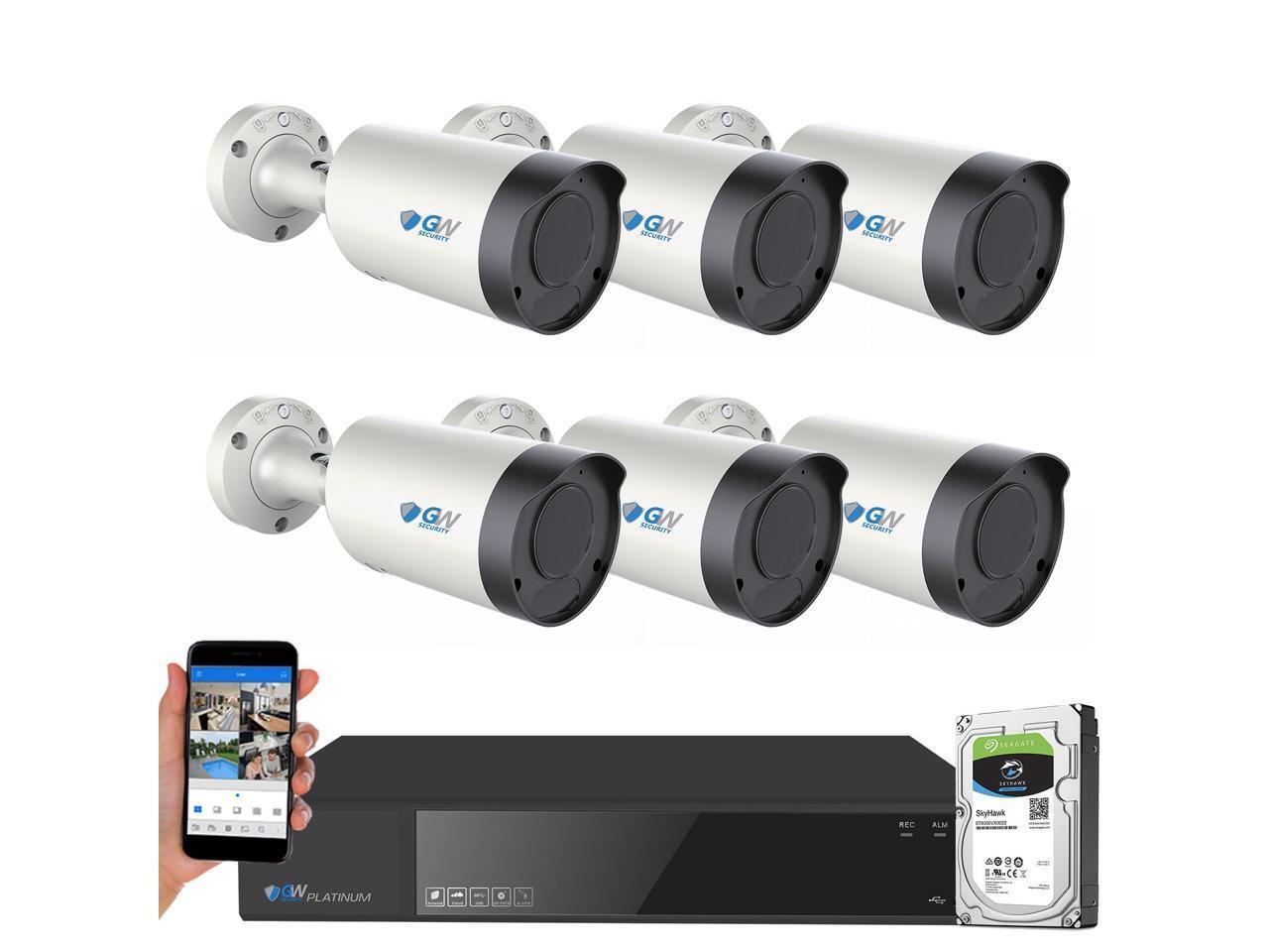 GW Security 4K Smart AI 5X Optical Zoom Color Night Vision Security