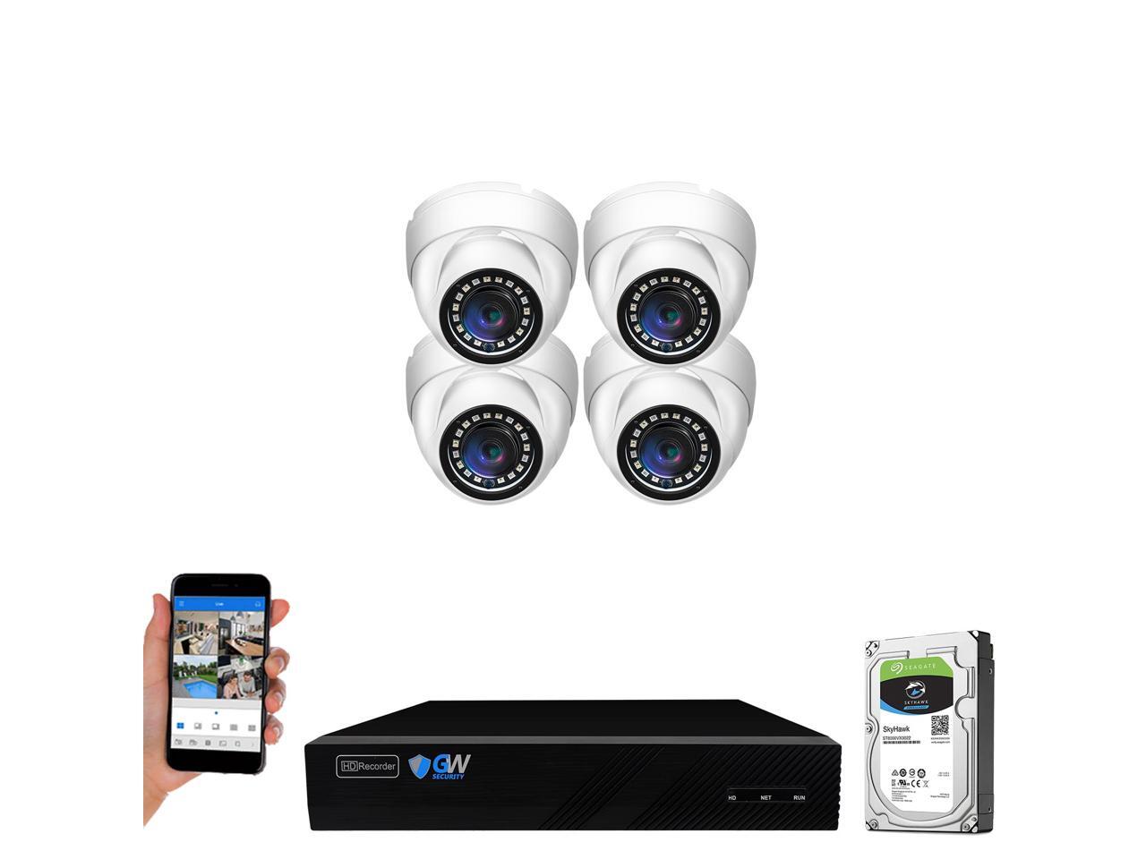 GW Security 8 Channel 4K NVR 5MP Smart AI Human Detection Security