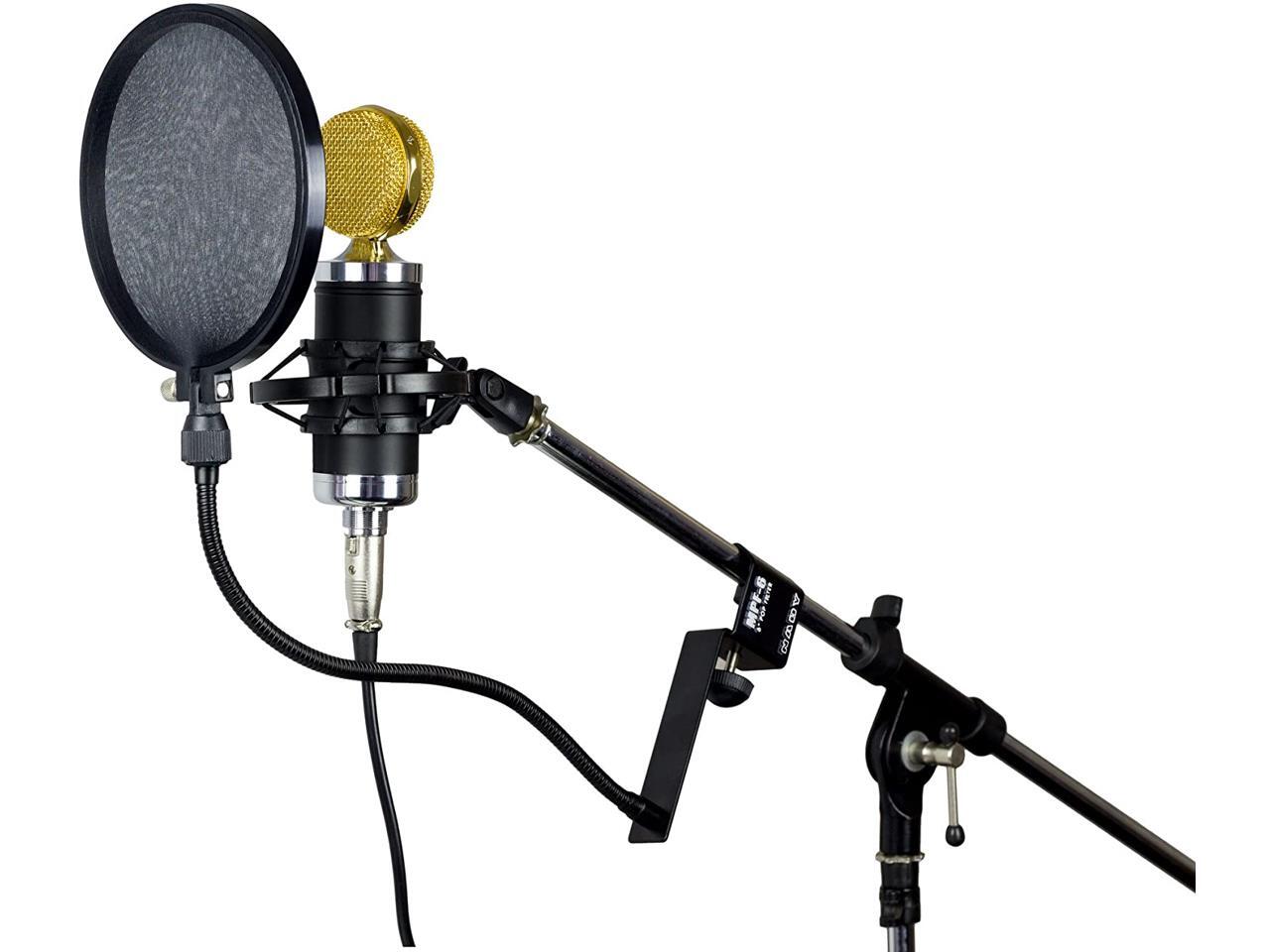Nady MPF6 6Inch Microphone Pop Filter with Boom and Stand Clamp