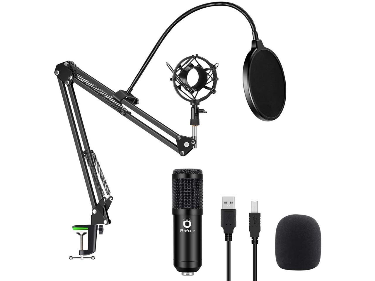 USB Streaming Podcast PC Microphone professional 192KHZ24Bit Studio