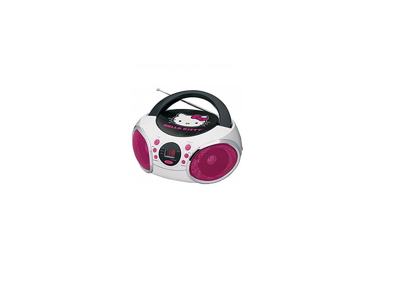 Hello Kitty KT2026MBY Portable Stereo CD Boombox with AM/FM Radio