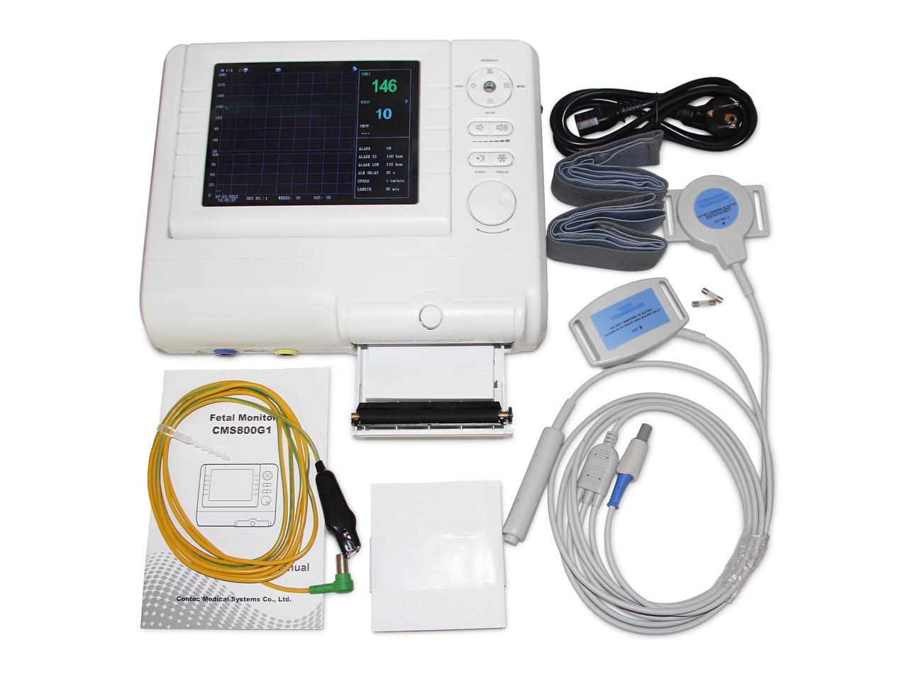 CMS800G Twins Fetal Monitor Rechargeable Medical Pregnancy device with