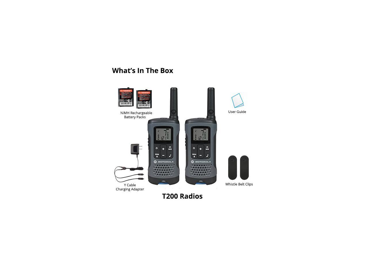 MOTOROLA T200 Two Way Radio,Gray,NiMh or Alkaline,PK2 Newegg.ca