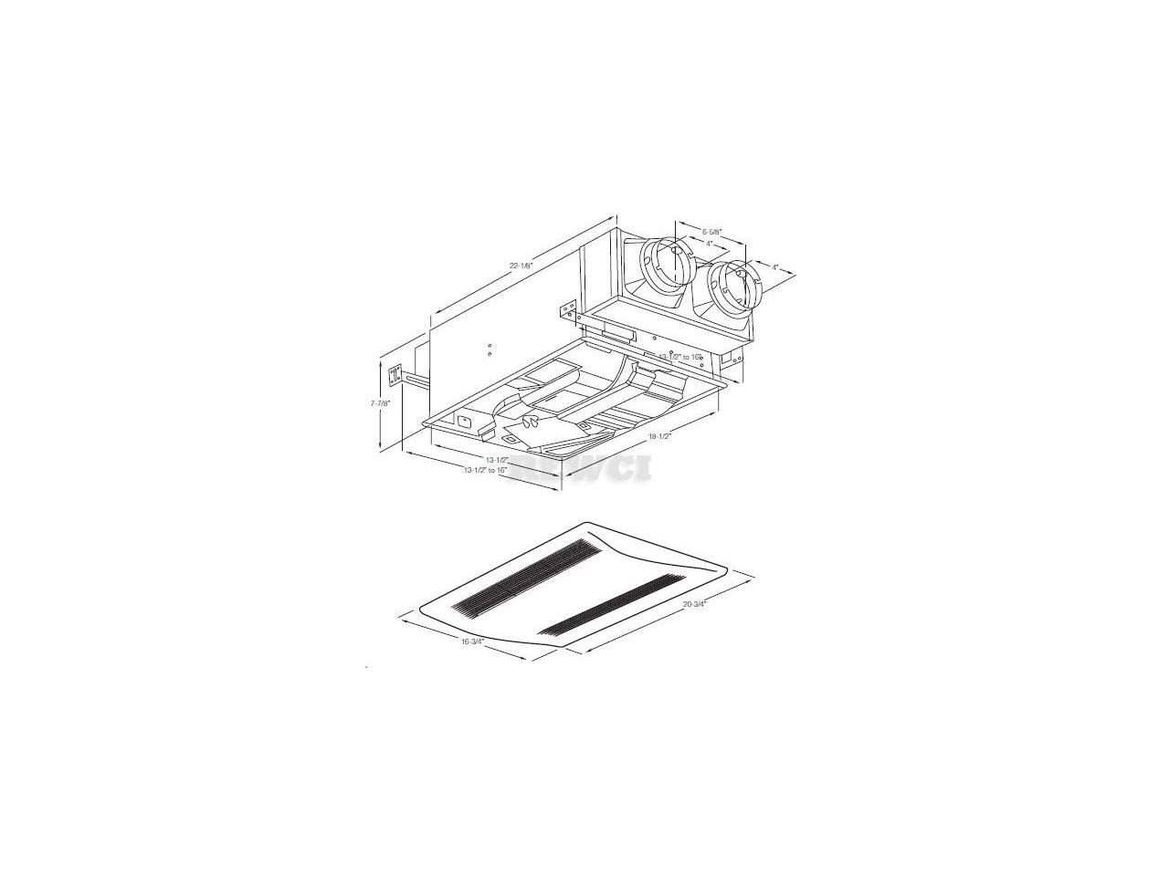 Panasonic FV04VE1 Spot ERV Ceiling Insert Ventilator