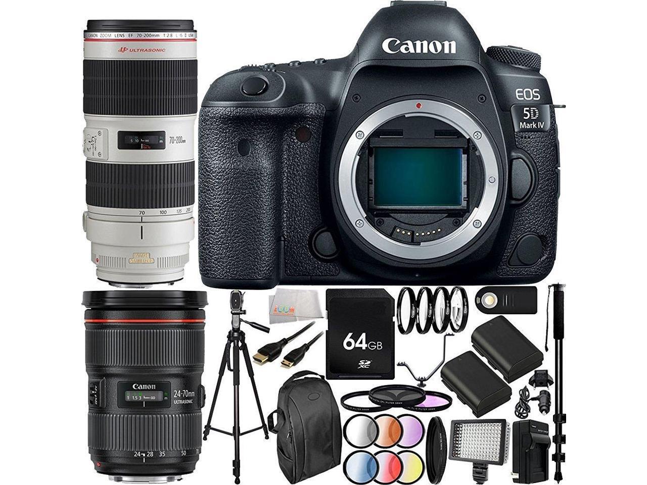 Canon EOS 5D Mark IV DSLR Camera with EF 24-70mm f/2.8L II USM Lens