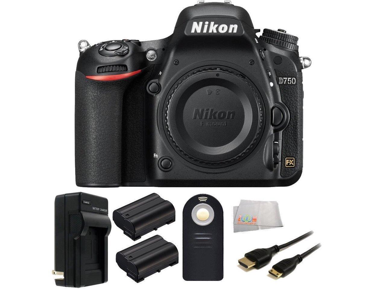  Nikon D750 FX  format Digital SLR Camera Body 