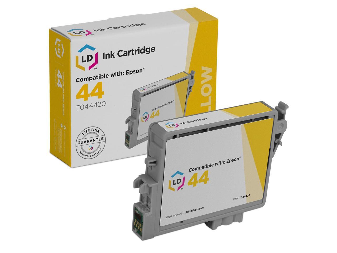 LD Â© Epson C64, CX4600, C66 Remanufactured Set of 10 Ink Cartridges: 4 Black & 2 each of Cyan 