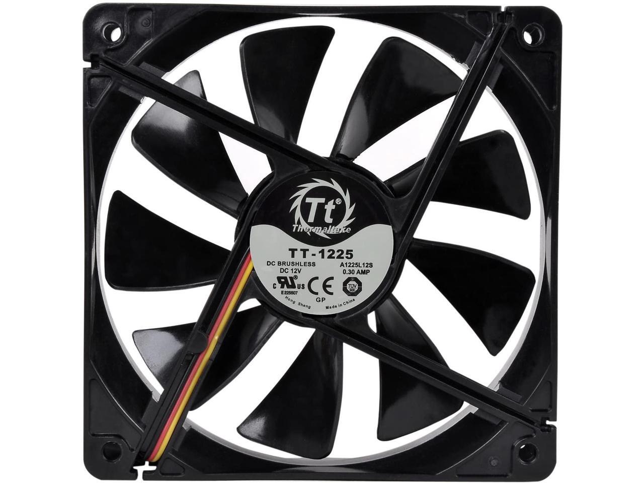 Thermaltake 120mm Pure 12 Series Black Quiet High Airflow Case Fan CL