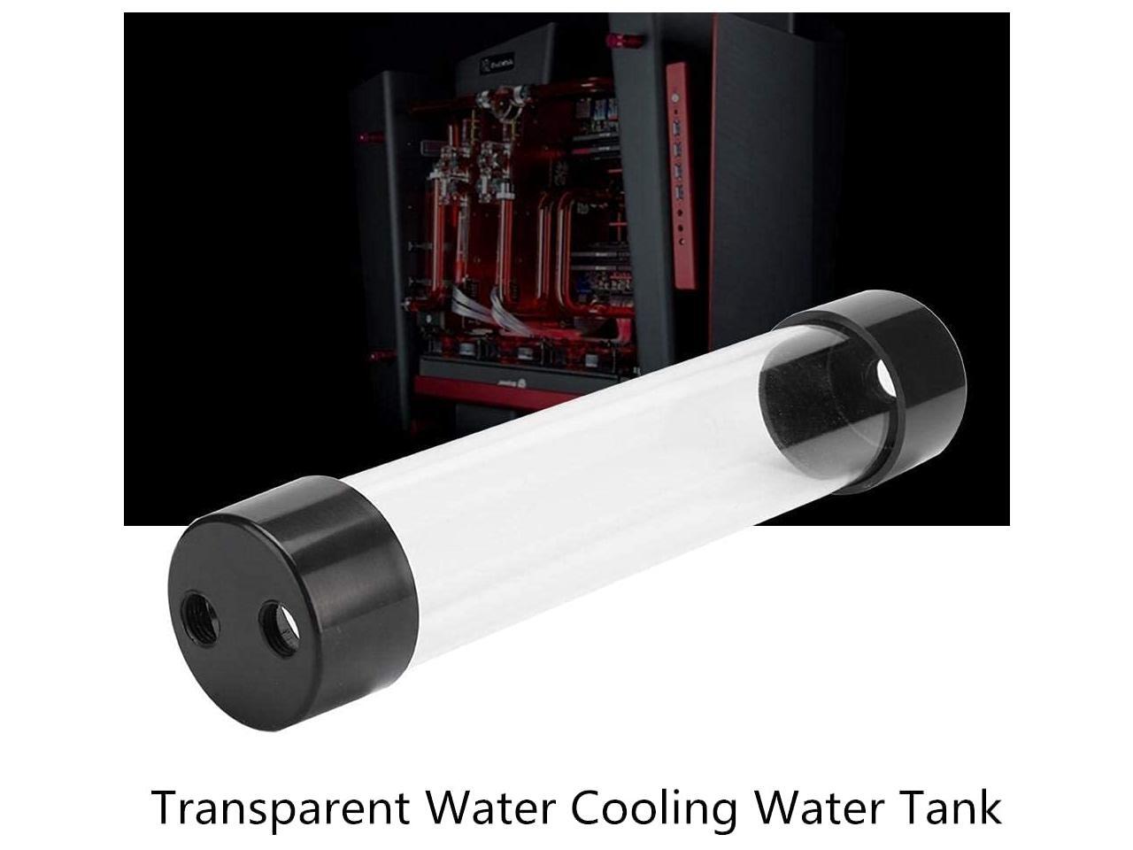 240MM Transparent Water Cooling Water Tank, Cylindrical Computer Water