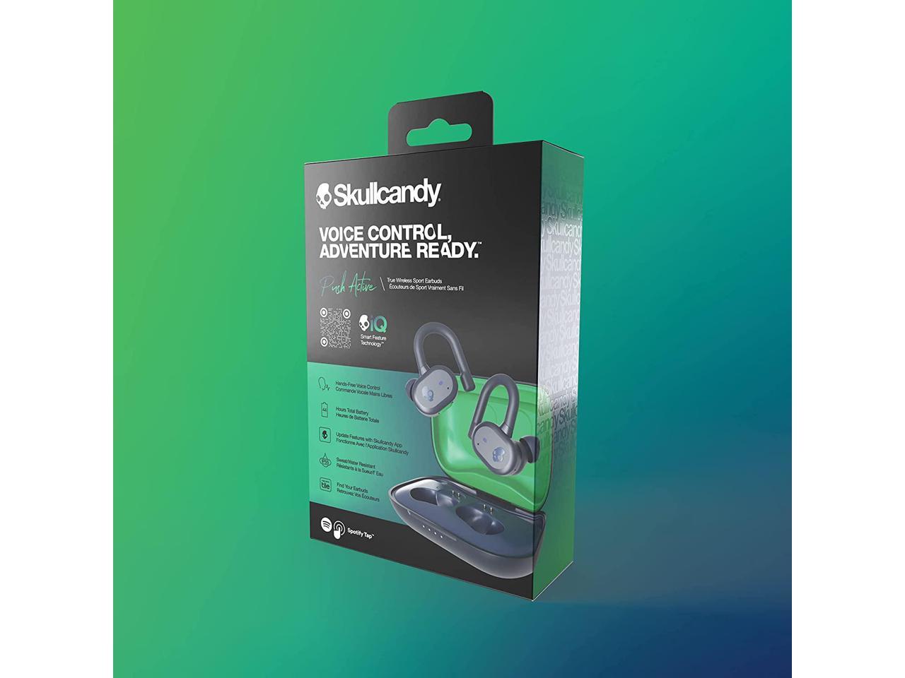 Skullcandy Push Active True Wireless in-Ear Earbud - Dark Blue/Green  91mZZV06xA, テレビ、オーディオ、カメラ - panamericanschool-pa.net