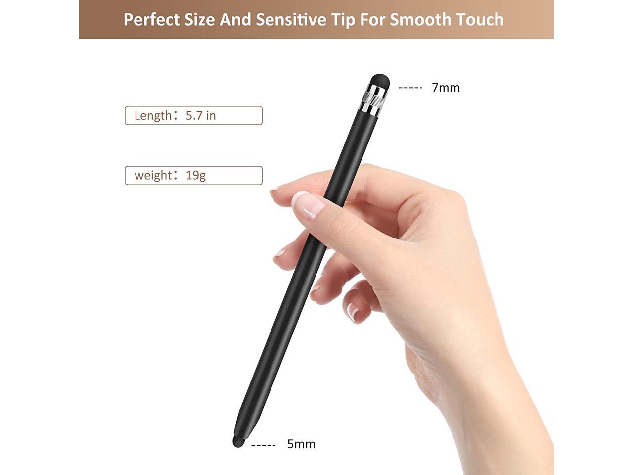 3 Pcs Stylushome Stylus Pens for Touch Screens Sensitivity Capacitive Stylus 2 in 1 Touch Screen Pen with 6 Extra Replaceable Tips for iPad iPhone Tablets Samsung Galaxy All Universal Touch Devices 