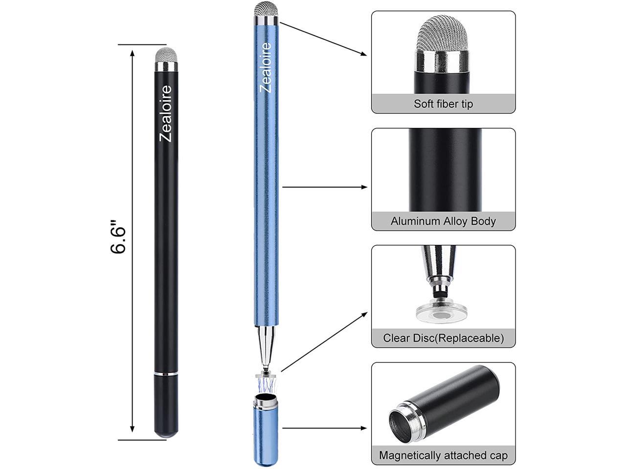 Stylus Pen for ipad (2 Pcs), Zealoire Magnetic Disc Capacitive Stylus Pens  Touch Screens for Apple/iPhone/Ipad Pro/Mini/Air/Android/Microsoft/Surface  All Universal Touch Screens - Black/Blue - Newegg.com