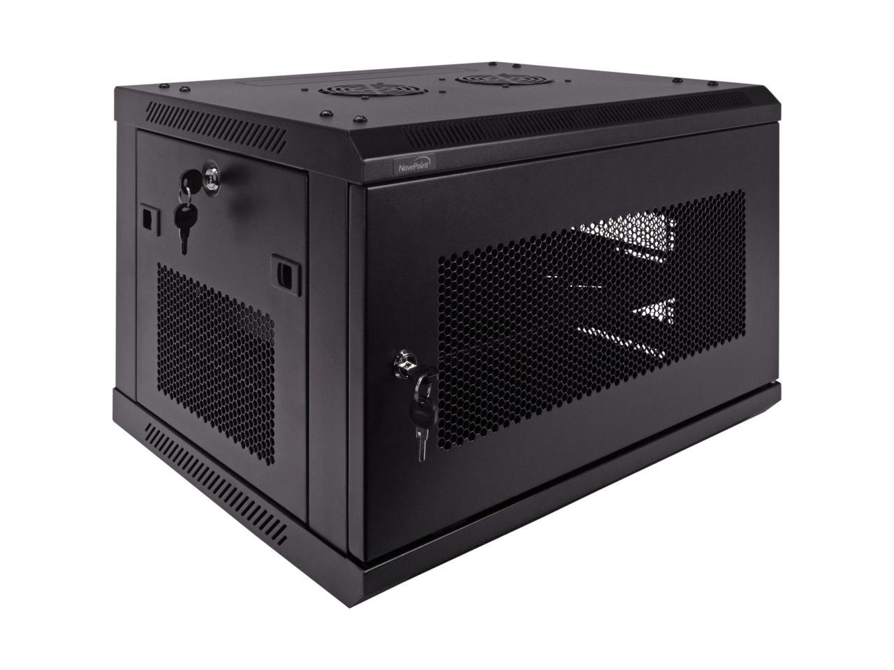 Navepoint 6U Wallmount Networking Perforated Cabinet 450mm Depth With ...