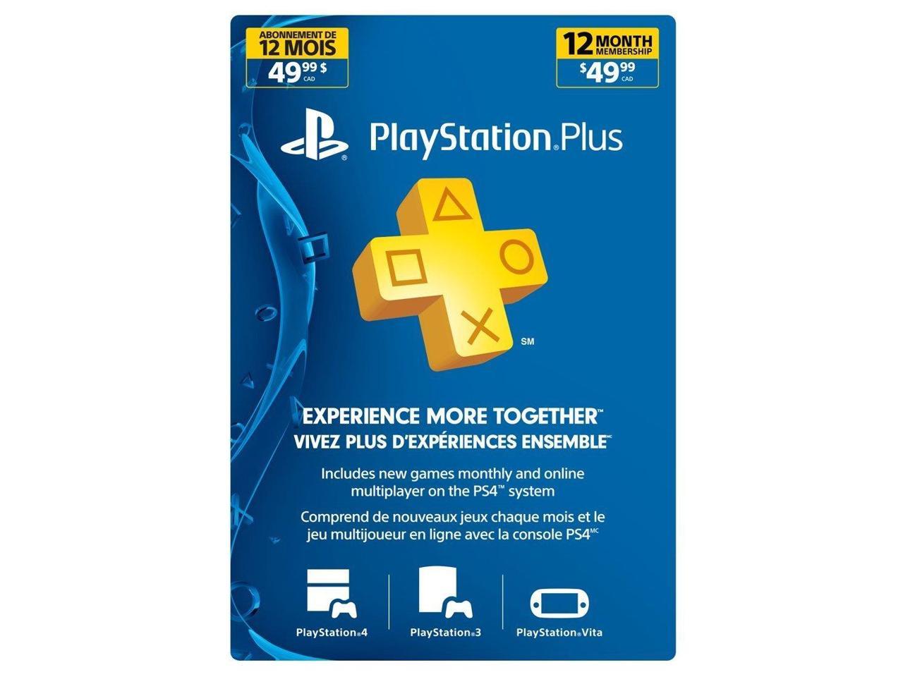 psn plus 12 month membership