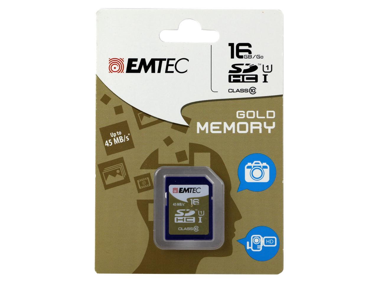 Easy to read claw allocation EMTEC 16 GB Class 10 Jumbo Extra SDHC Memory Card - Newegg.com