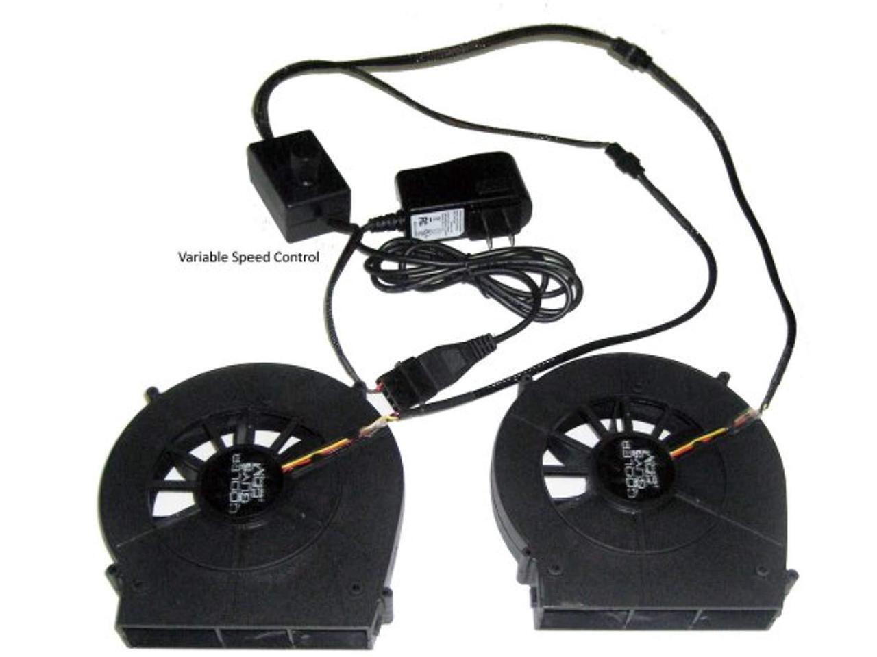coolerguys dual blower fan component cooler with manual speed control