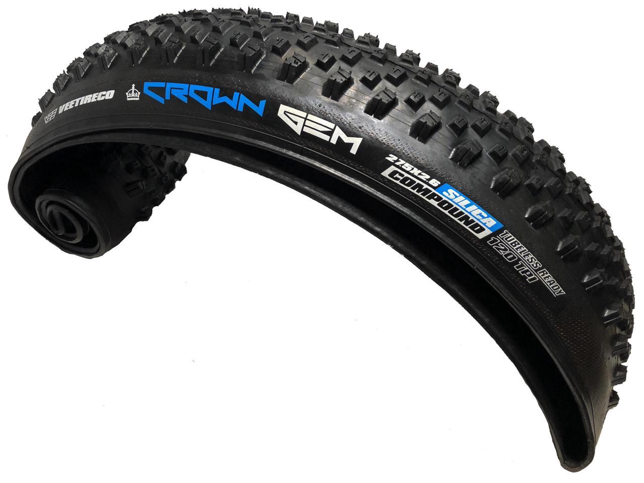 Vee Crown F 27.5x2.25 Tire MTB Folding Bead Dual Compound Synthesis Sidewall
