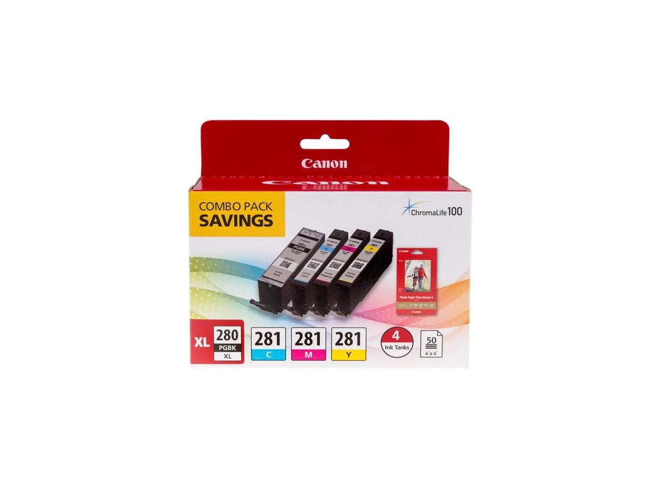 Canon CLI 281 XL Ink Cartridge Value Pack Black Cyan Magenta Yellow   A4K0 1 20190822751517631 