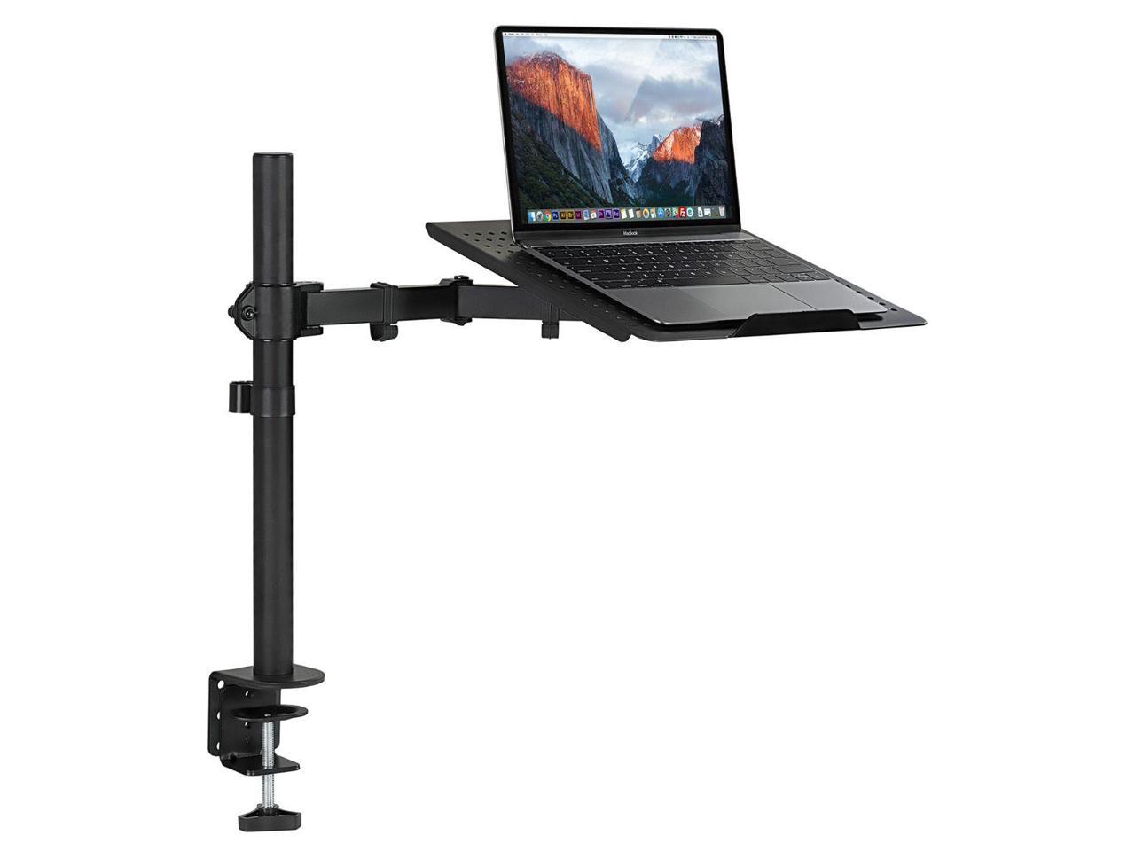 MountIt! Laptop Gaming Desk Arm Height Adjustable Laptop Arm Mount for MacBook, Dell, HP & 11