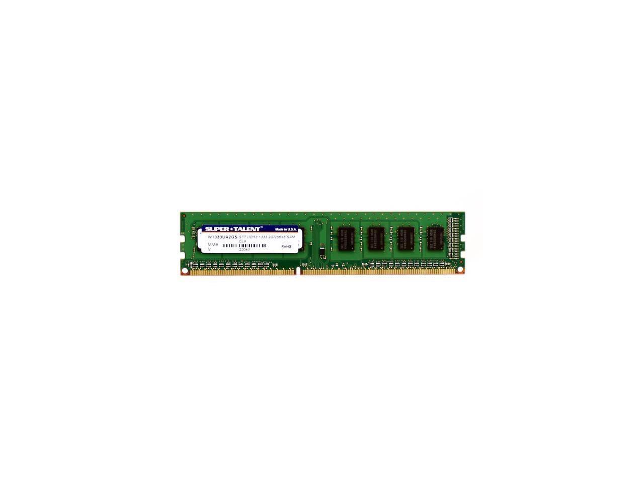 Super Talent DDR3-1333 SODIMM 2GB/256X8 Notebook Memory 