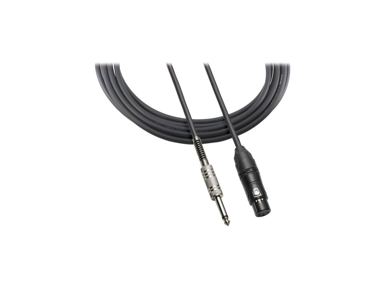 AudioTechnica ATRMCU10 XLRF 1/4" Cable for Balanced Microphones with Pin 2 Hot