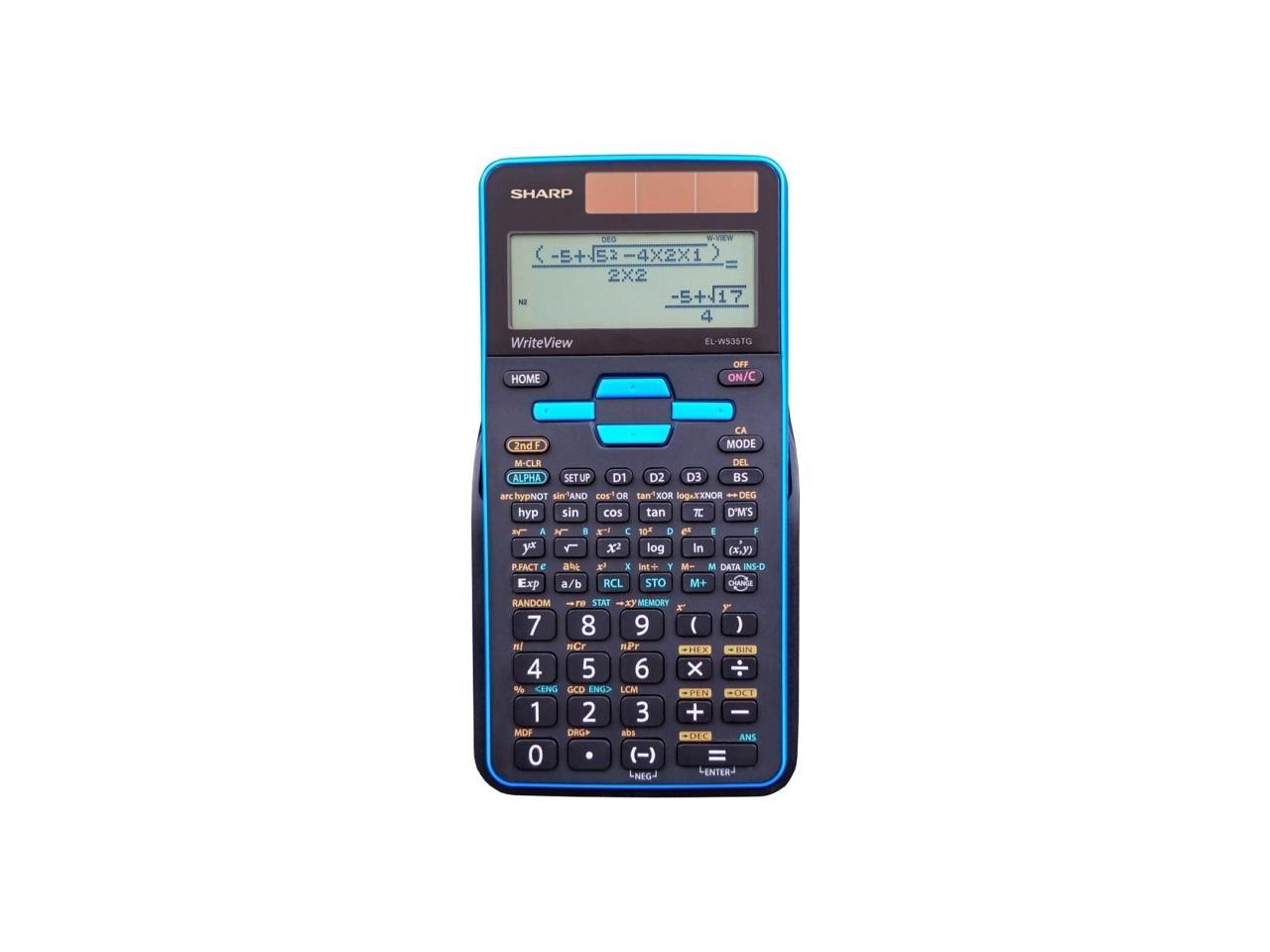 Sharp EL-W535TGBBL Scientific Calculator 16-Digit LCD ELW535TGBBL ...