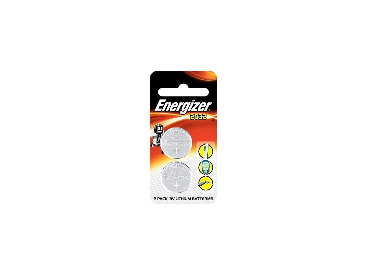 Energizer Lithium Coin Cell 2032 3V Battery, 2 Per Pack