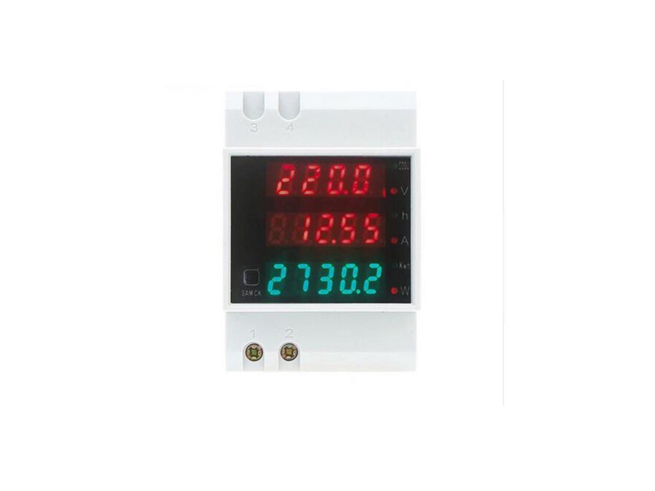 *Z D52-2047 Din Rail Watt Meter Ammeter Voltage Current Voltmeter AC80V-300V 
