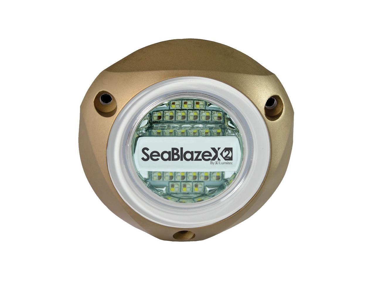 Lumitec 101516 Seablaze X2 Underwater Light, White/blue