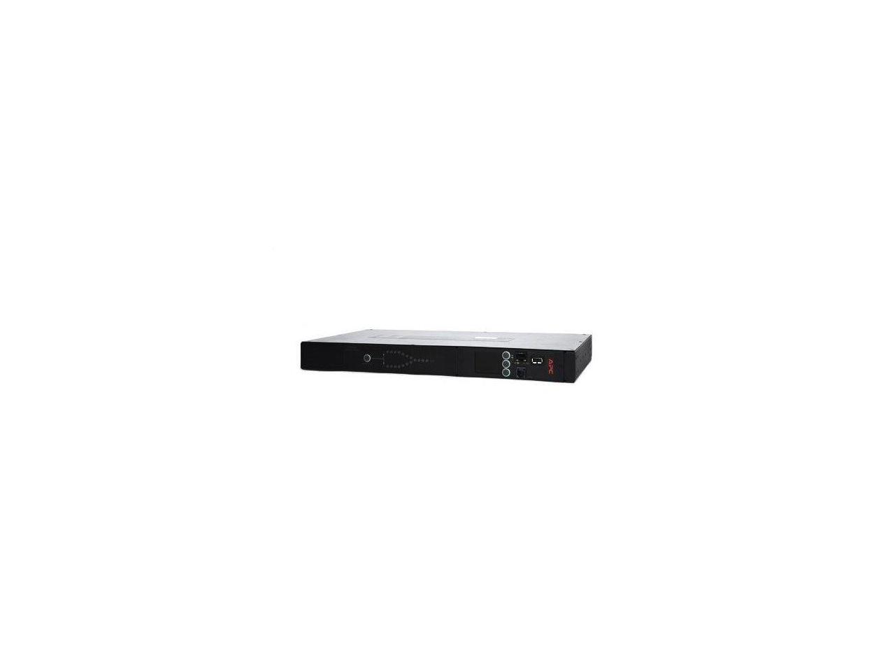 APC AP4430 Rack ATS, 200 / 208V, 20A, L6-20 in, 8 x C13, 1 x C19 out ...