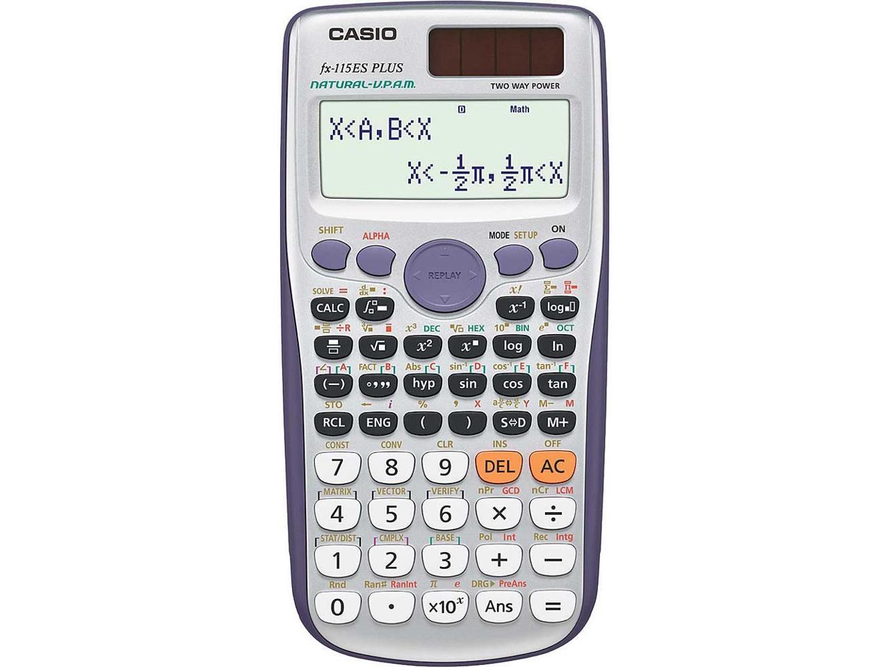 Casio Fx 115esplus Advanced Scientific Calculator 10 Digit Natural Textbook Newegg Com