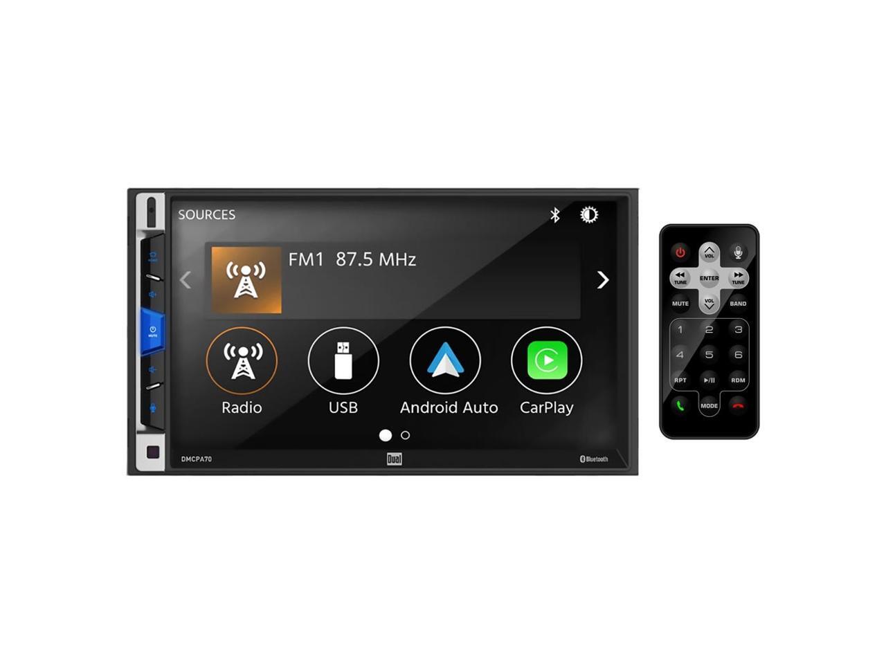 Dual DMCPA70 7 in. Double Din Mechless Digital Media Receiver with