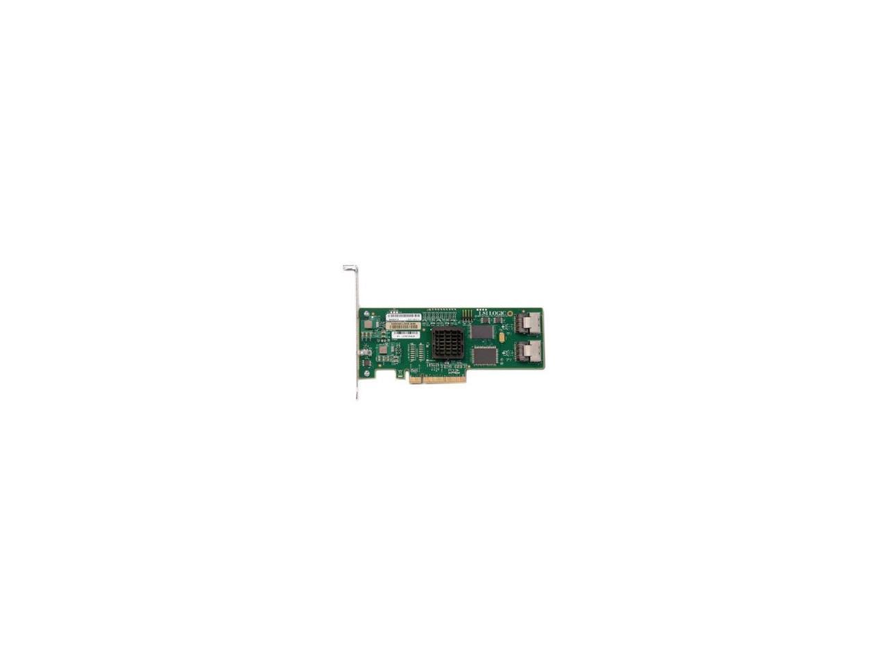 LSI SAS3081E-R 8 port Internal SATA/SAS 3Gb/s PCI RAID Controller Card 